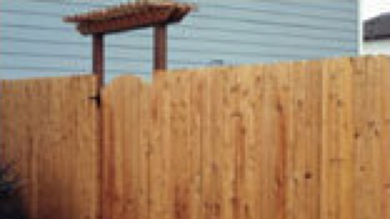 Wood fence